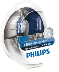 Комплект галогенових ламп PHILIPS 9006DVS2 HB4 55W 12V P22d DiamondVision