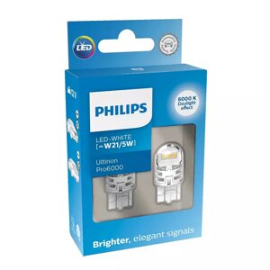 Комплект світлодіодних ламп Philips 11066CU60X2 W21/5W 12V 2.5/0.5W W3x16q Ultinon Pro6000
