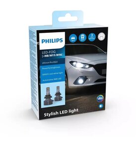 Комплект світлодіодних ламп PHILIPS H8/H11/H16 11366U3022X2 LED Ultinon Ultinon Pro 3022 LED 12/24V