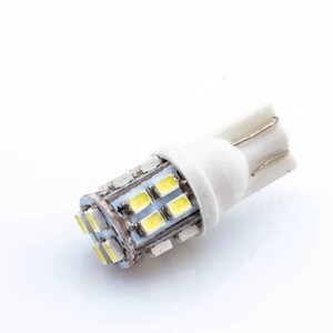 Світлодіодна лампа AllLight T10 20 діодів SMD 3020 W2,1x9,5d 12V WHITE