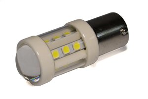Світлодіодна лампа StarLight T25 18 діодів SMD 12-24V 6.5W WHITE прозора лінза
