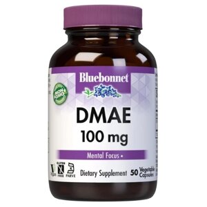 Диметиламіноетанол Bluebonnet Nutrition DMAE 100 mg 50 Veg Caps (000021569) D16-2025