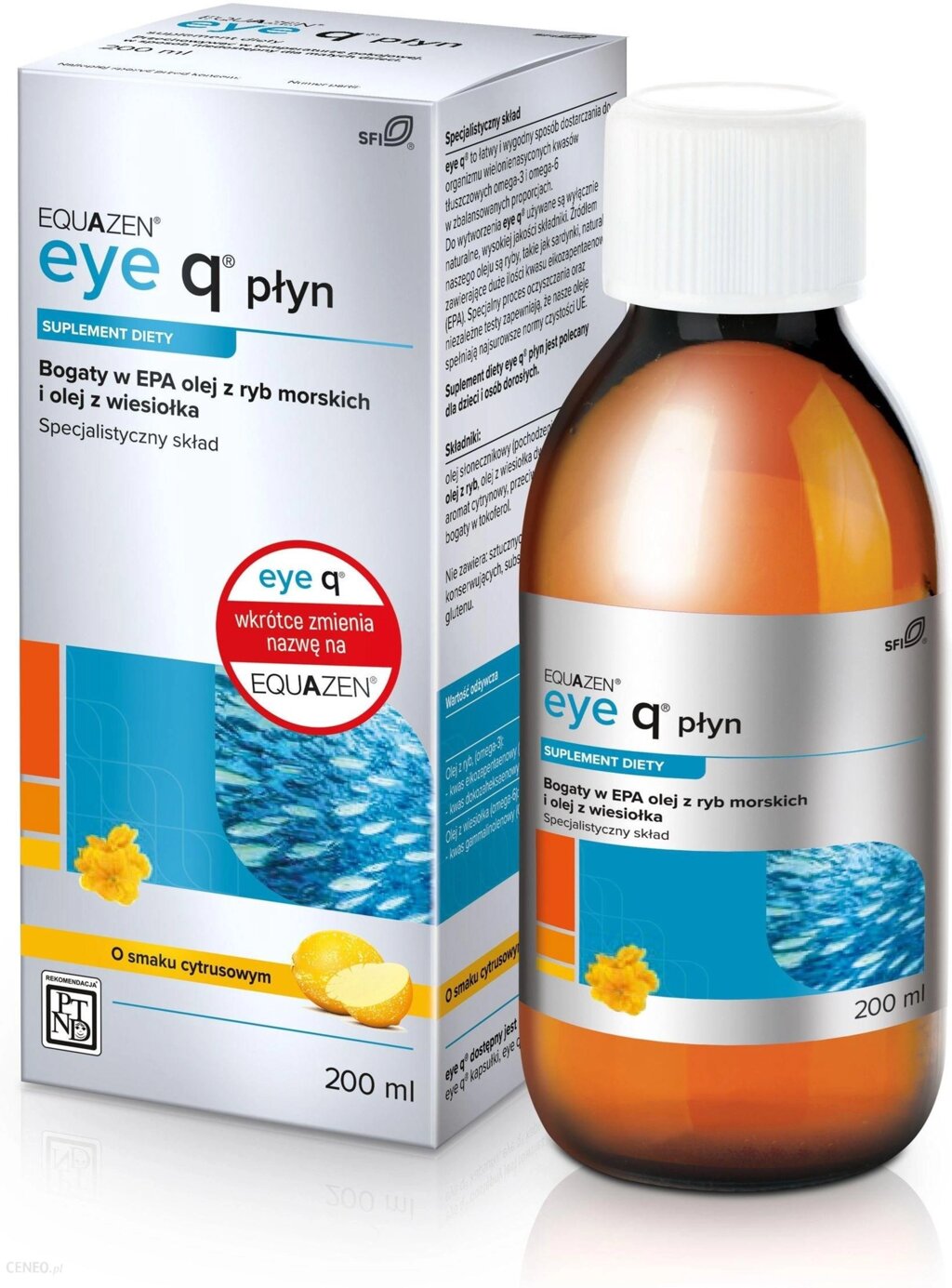 Eyeq zen Eyeq zen  plyn Еквазен omega3-6 флакон  200 мл від компанії Фірма - фото 1