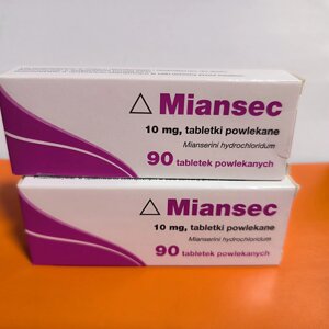 Міансер, міансек, міансерин 10 мг 90 табл