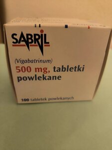 Сабрил Сабріл Sabril 500mg 100 таблеток