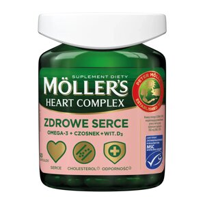 Комплекс Moller's Heart Здорове серце 60 капсул Моллерс Моллер Mollers