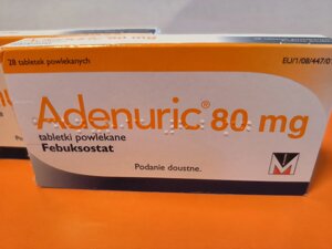 Adenuric (Люксембург) 80mg Аденурик Аденурік 28 таблеток