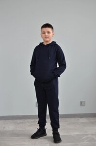 Спортивний костюм (худні + штани) для хлопчика 46, Чорний