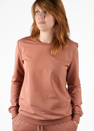 Світшот жіночий пуловер коричневий M (739266), L (739267), XL (739268), 2XL (739269) / 2XL L