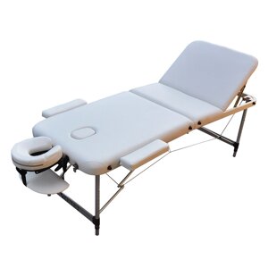 Масажний стіл-кушетка трисекційний складаний ZENET ZET-1049 розмір L CREAM