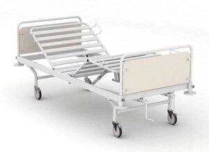 Медичне пересувне чотирисекційне ліжко для хворих на КС3.101 з механічним керуванням,00004502)