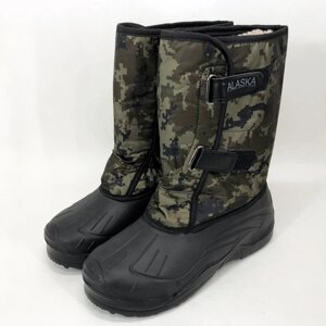 Чоботи чоловічі 43 розмір, чоловічі робочі черевики військові чоботи зимові. Колір: зелений піксель