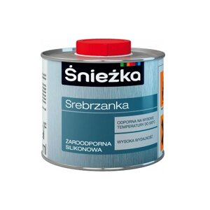 Емаль жаростійка силіконова Sniezka серебрянка, до +500 C, 0.2 л