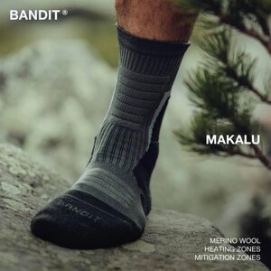 Компресійні термошкарпетки / Теплі шкарпетки "Makalu" чорні розмір 40-42