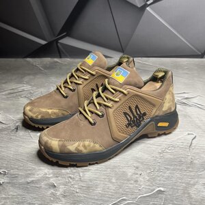 Легкі Чоловічі Кросівки з Дихаючою сіткою / Взуття з патріотичним дизайном койот мультикам розмір 41