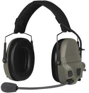 Активні навушники Ops-Core AMP Communication Headset-Connectorized. NFMI. Верхній тримач. Ranger Green