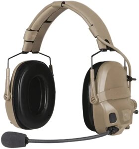 Активні навушники Ops-Core AMP Communication Headset-Connectorized. Верхній тримач. Tan