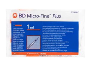 Шприци інсулінові BD Мікро Файн Плюс U-100 1 мл (Micro Fine Plus U-100 1 ml) - 10 шт.