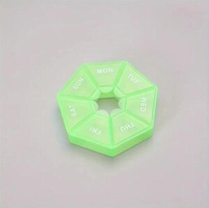 Органайзер для пігулок на 7 днів Green