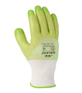 Doloni рукавички робочі трикотажні з ПВХ покриттям, розмір 9, D-Resist 4552