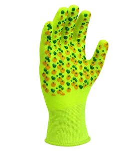 Doloni рукавички робочі захисні трикотажні з ПВХ малюнком, розмір 10, Садові 4116
