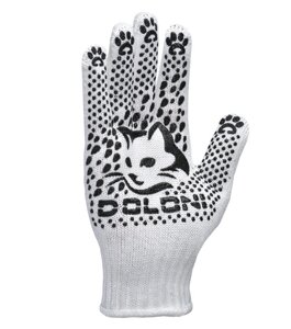 Doloni рукавички робочі захисні трикотажні з ПВХ малюнком, розмір 8, Садові 4895