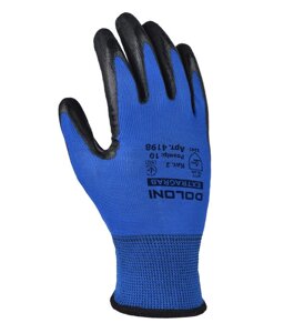 Doloni рукавички трикотажні c латексним покриттям, розмір 10, Extragrab 4198