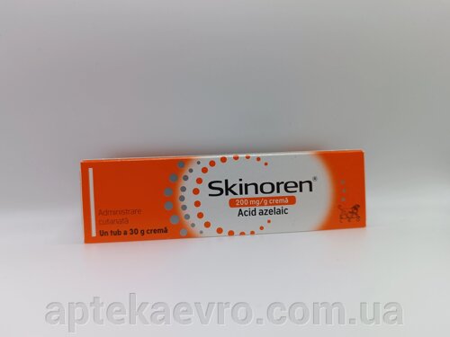 Крем для лікування акне та шкіри обличчя Скінорен (Skinoren) 20%30 гр -Acidum azelacium) Данія