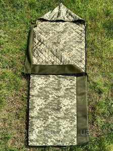 Літній спальник ковдра тактичний ЗСУ Спальний мішок літній Олива армійський Легкий 3D москітна сітка Хакі