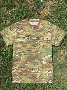 Тактична футболка бавовна піксель ЗСУ чоловіча армійська камуфляжна футболка Військова футболка