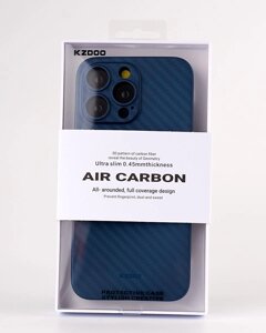 Карбоновий чохол K-DOO Air Carbon (UltraSlim 0.45 mm) для iPhone 14 синій