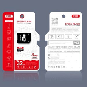 Мапа пам'яті XO micro SD 8 GB (10cl) червоний/чорний