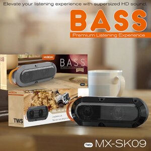 Колонка bluetooth MOXOM MX-SK09 (USB/AUX/TF card) чорний