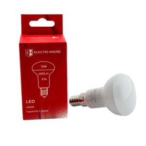 LED-лампа гриб R50 E14 5 вт 4100 к