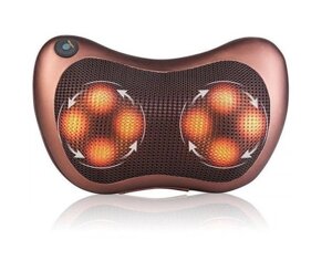 Масажер подушка для спини та шиї Massage pillow GHM 8028 Brown