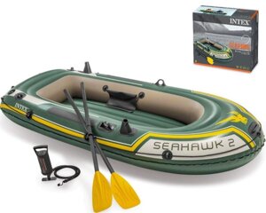 Надувний човен Intex 68347 NP (2) Seahawk 2 Set
