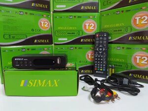 Новий приставка т2 DVB-T/T2/C ресивер приймач SIMAX GREEN HD youtube