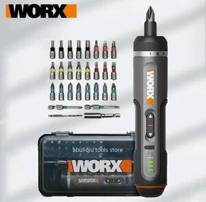 Викрутка акумуляторна Worx 242 з насадками в кейсі 3 види