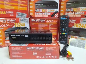 Приставка Т2 World Vision T624A DVB-T2/C IPTV YouTube приемник тюнер