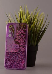 Силіконовий чохол AQUARIUM для Samsung A34 фіолетовий