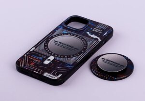 Силіконовий чохол MagSafe Boter "3D"magsafe PopSocket для iPhone 12 / iPhone 12 Pro 03 microcircuit