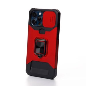 Силіконовий чохол PROTECTIVE RING CARD для iPhone 11 Pro червоний