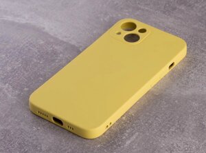 Силіконовий чохол SOFT Silicone Case для iPhone 14 Plus (без лого) лимонний
