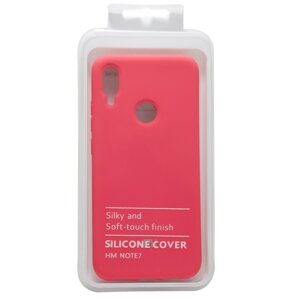 Силіконовий чохол SOFT Silicone Case для Xiaomi Redmi Note 6 Pro HQ (з логотипом) малиновий