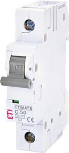 Автоматичний вимикач ETIMAT 6 1p C 50А (6 kA)