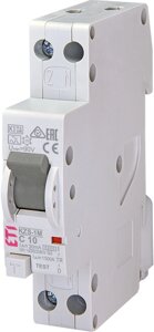 Дифференційний автоматичний вимикач KZS-1M C 10/0,03 тип A (6kA) (нижнє підключ.)