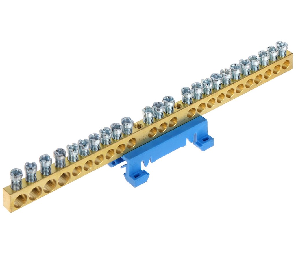 Клемма 870 N/24, нейтральна, 24х10 мм², 63 A/690 В, неізольована, монтаж на: DIN-рейку від компанії Electro Shop - фото 1