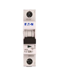 Автоматичний вимикач Eaton 1-п 6kA PL6 C20А в Києві от компании Electro Shop