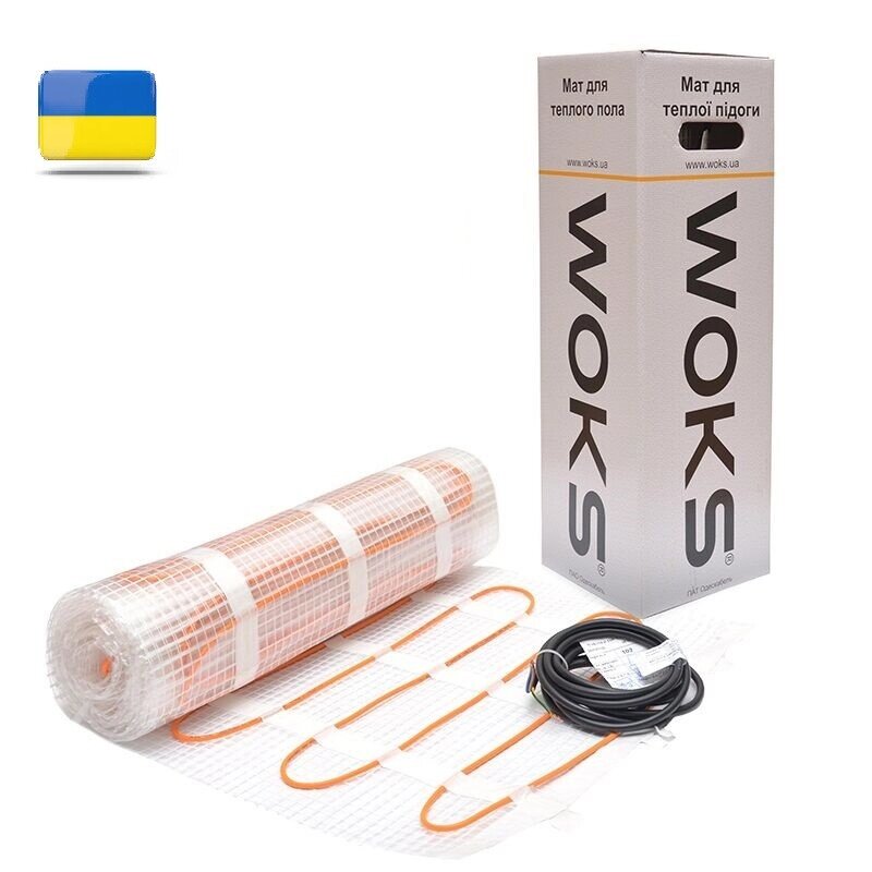 Тепла підлога Woks Mat 160 двожильний мат 110 Вт 0.75 м2 (0918056) від компанії Electro Shop - фото 1