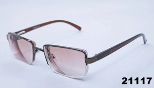 Чоловічі окуляри для зору тоновані 21117 коричневий -7.0